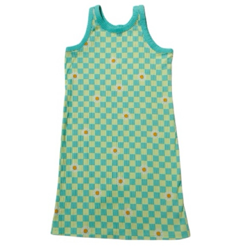 Girls Old Navy Printed Fitted Sleeveless Dress Size L 10-12. Retro, crewneck